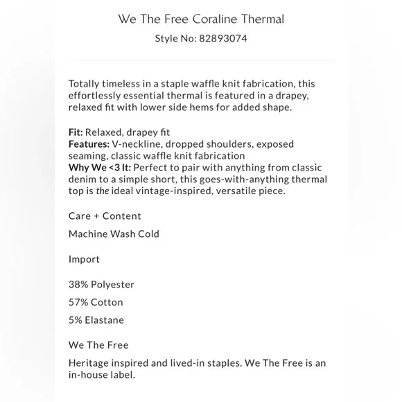 We The Free Olive Green V-Neck Top - Picture 2 of 5